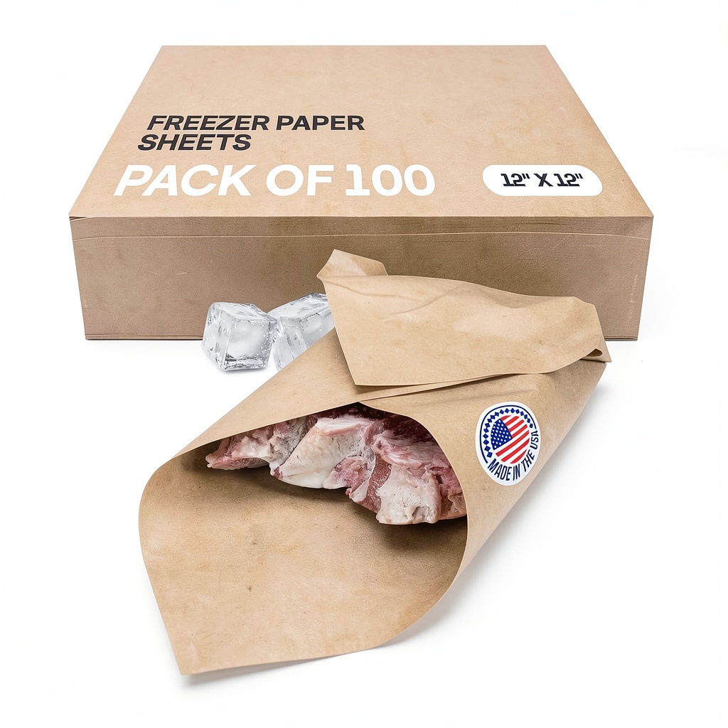 IDL Packaging Freezer Paper Sheets in use for wrapping food