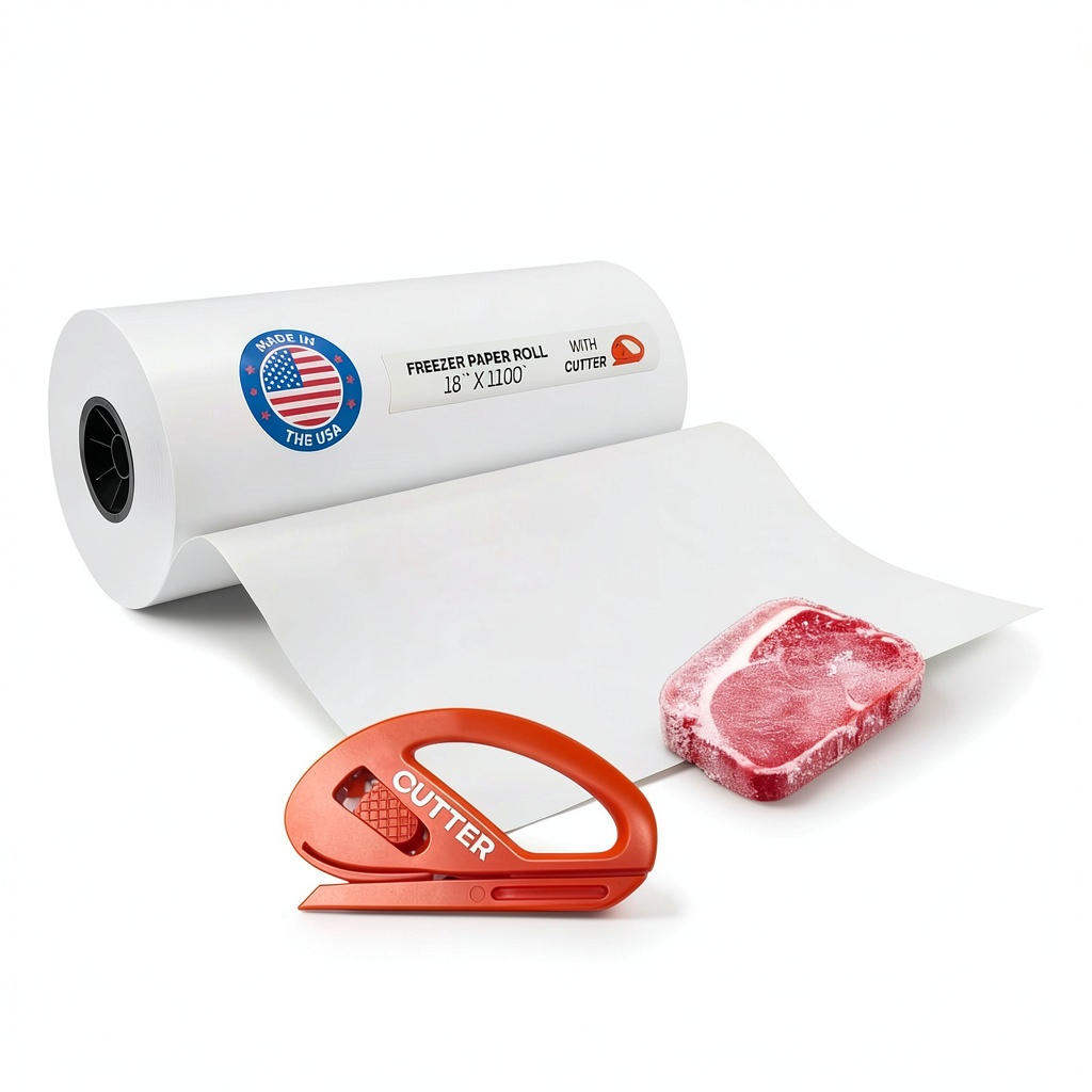 IDL Packaging freezer paper roll in use for wrapping food