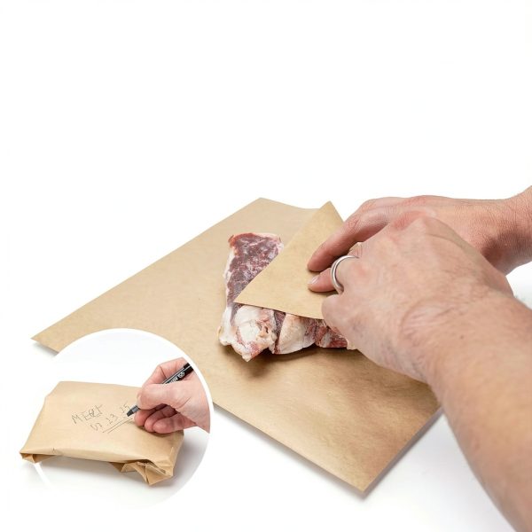 IDL Packaging Freezer Paper Sheets Brown Food Storage-3
