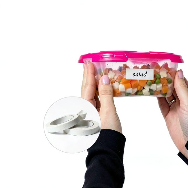 Freezer Paper Tape Xelsluthe White Writable Roll-5