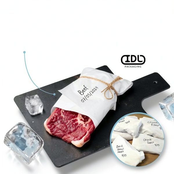 IDL Packaging Freezer Paper White Moisture Barrier Food-5