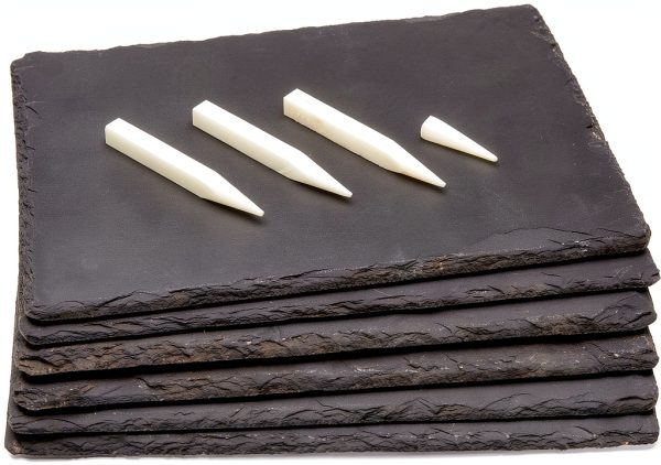 Juvale Slate Charcuterie Boards Party Serving Trays-0