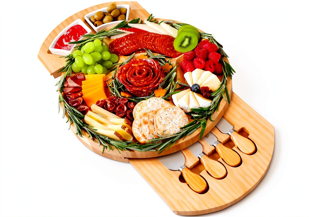 Thereye bamboo cheese board set