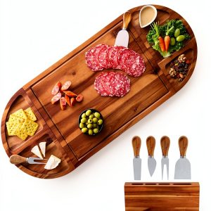 Acacia Charcuterie Board Tidita Large Cheese Tray-0