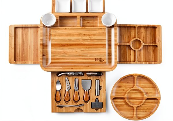 Bamboo Cheese Board by BEAUPLUS Rectangular-6