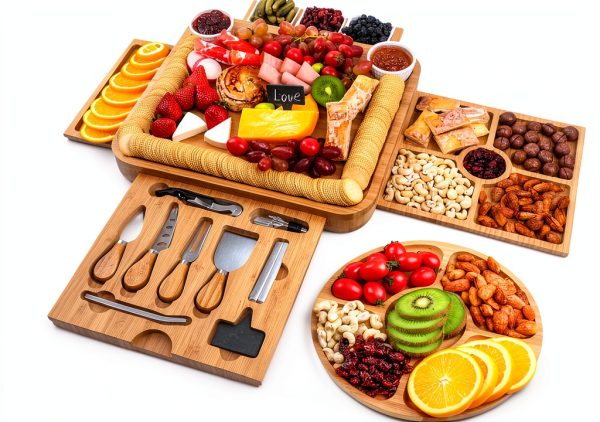 Bamboo Cheese Board by BEAUPLUS Rectangular-8
