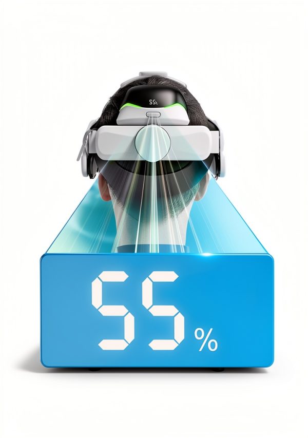 DXKK VR Headstrap Battery for Meta Quest 3/2 6700mAh Digital Display-5