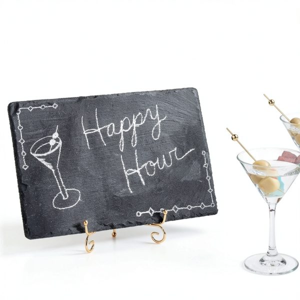 Juvale Slate Charcuterie Boards Party Serving Trays-1