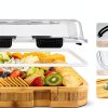 SRRUI Natural Bamboo Cheese Tray-3