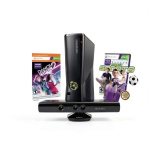 Xbox 360 S Console with Kinect Sensor 250GB Hard Drive Bundle-0