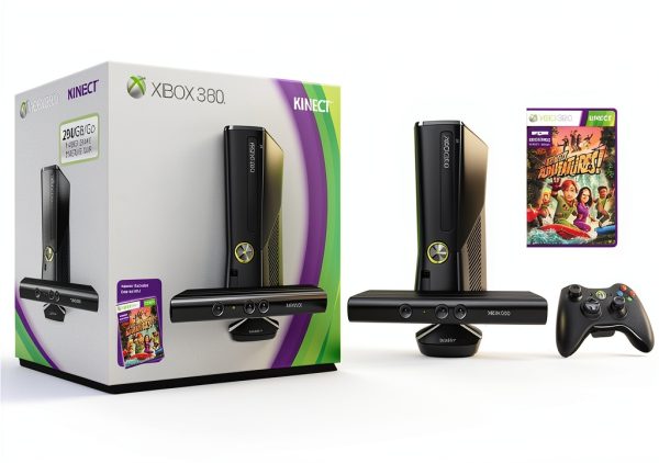 Xbox 360 S Console Renewed Microsoft Slim 250GB with HDMI Controller-0