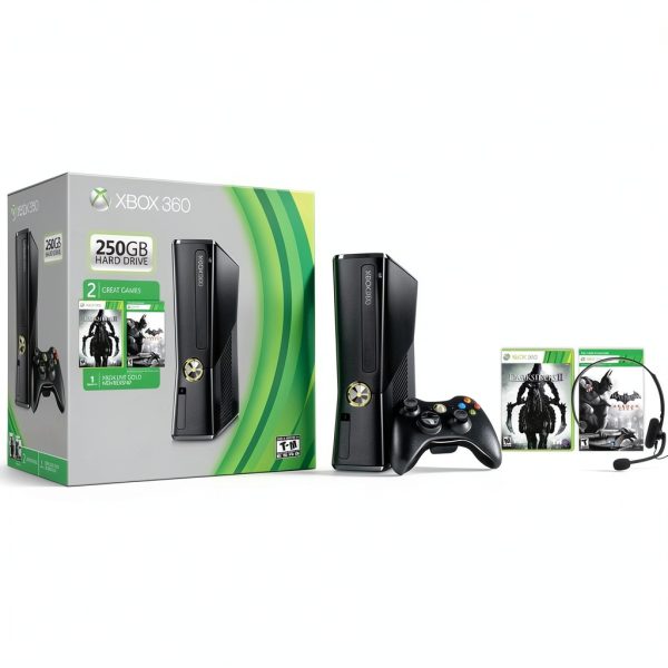 Xbox 360 250GB Console Bundle with Darksiders II and Batman Controller-4