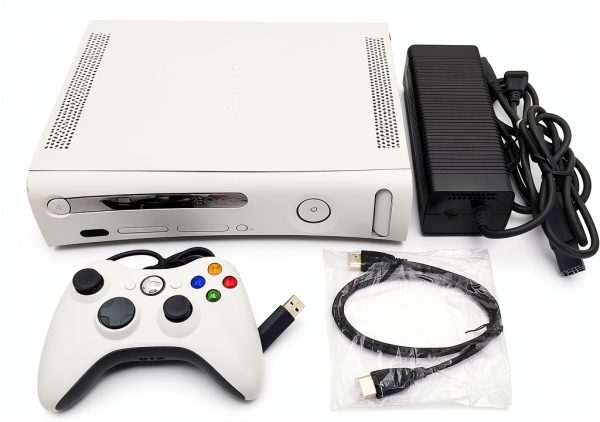Microsoft Xbox 360 Matte White 4GB Console with Wired Controller and-0